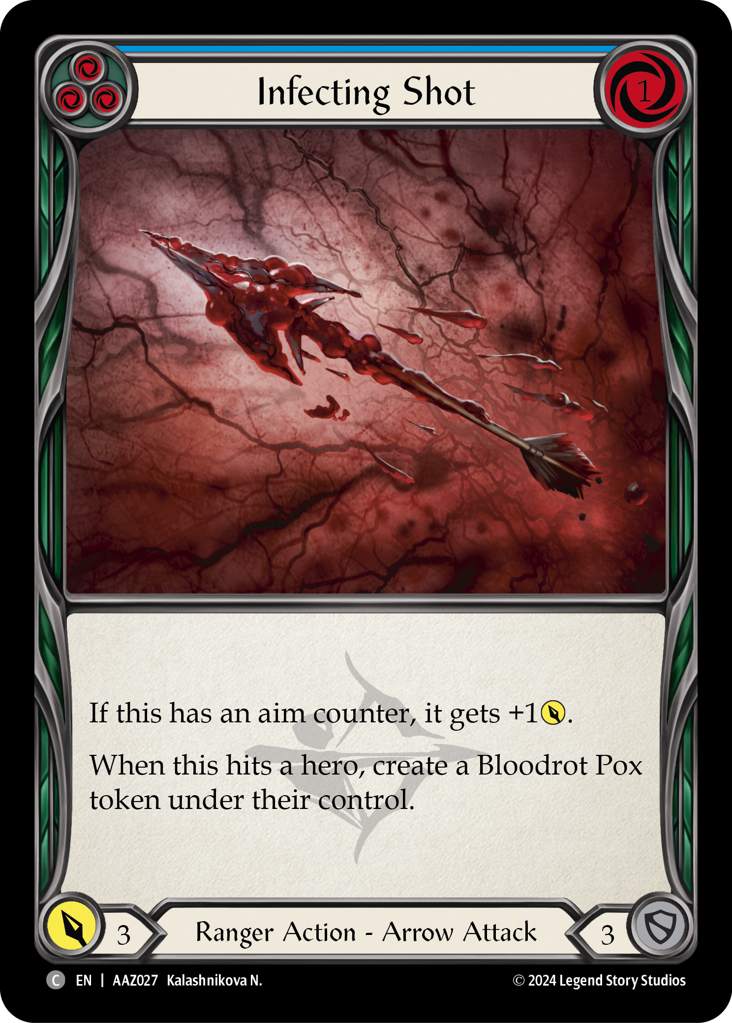Infecting Shot (Blue) - Flesh and Blood TCG - MoxLand