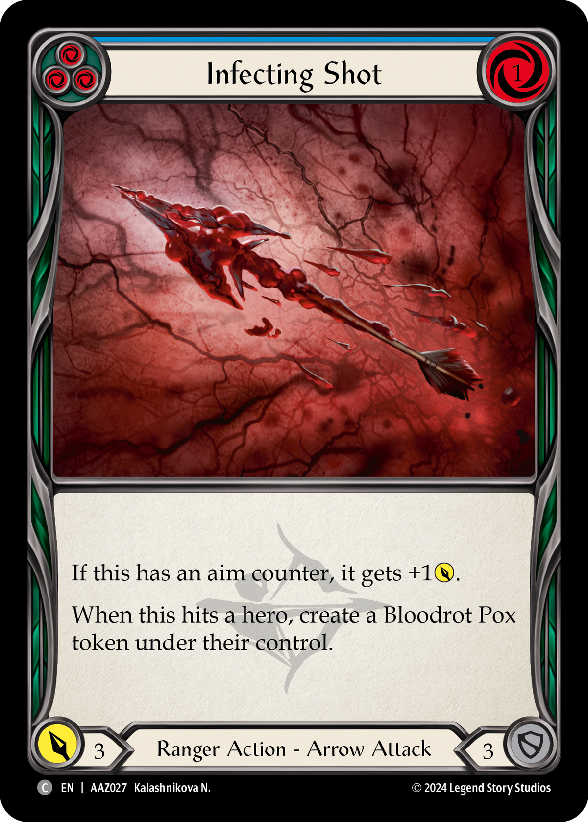 Infecting Shot (Blue) - Flesh and Blood TCG - MoxLand