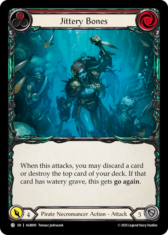 Jittery Bones (Red) - Flesh and Blood TCG - MoxLand