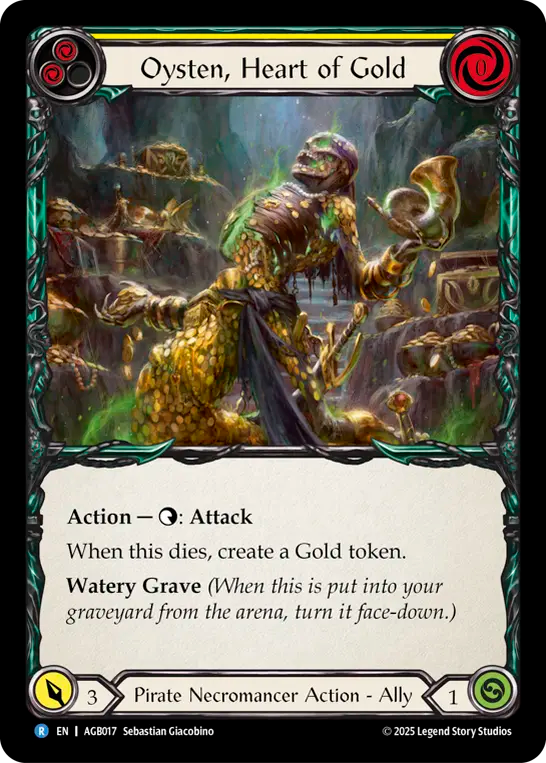 Oysten, Heart of Gold (Yellow) - Flesh and Blood TCG - MoxLand