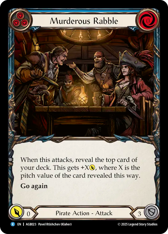 Murderous Rabble (Blue) - Flesh and Blood TCG - MoxLand