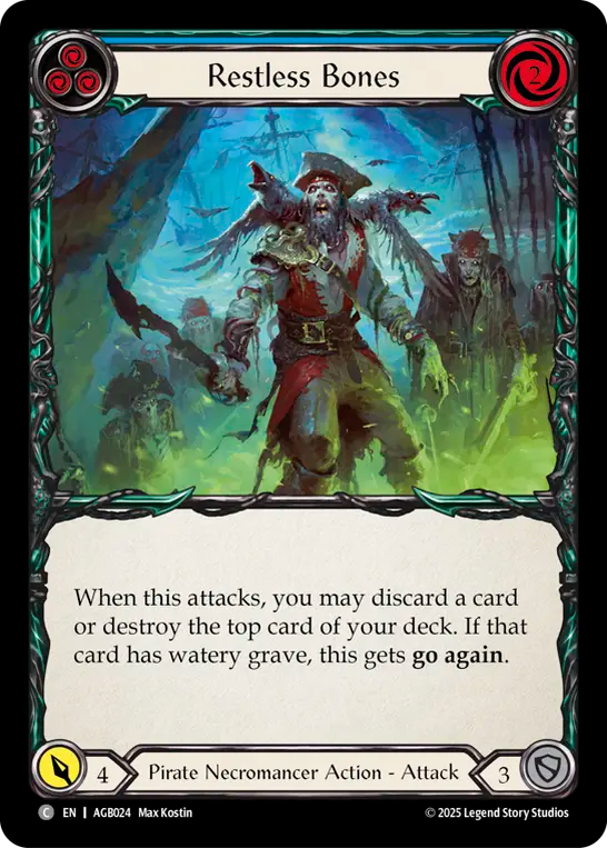 Restless Bones (Blue) - Flesh and Blood TCG - MoxLand
