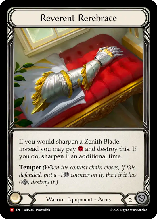Reverent Rerebrace - Flesh and Blood TCG - MoxLand
