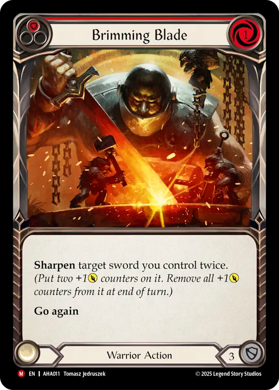 Brimming Blade (Red) - Flesh and Blood TCG - MoxLand