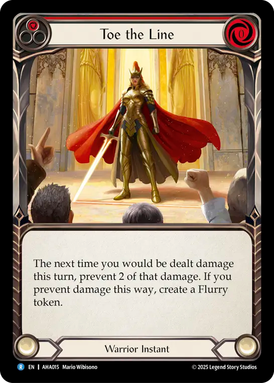 Toe the Line (Red) - Flesh and Blood TCG - MoxLand