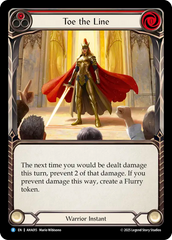 Toe the Line (Red) - Flesh and Blood TCG - MoxLand