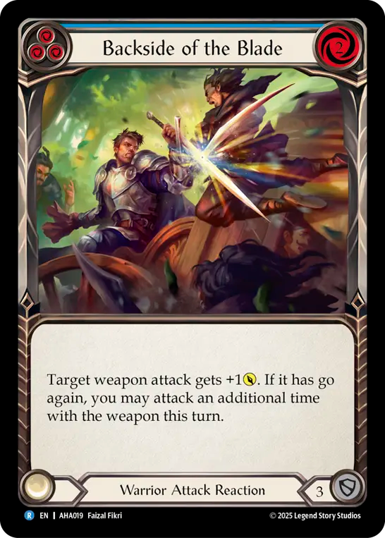 Backside of the Blade (Blue) - Flesh and Blood TCG - MoxLand