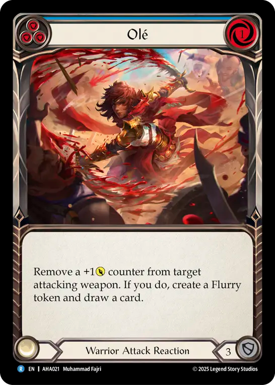 Olé (Blue) - Flesh and Blood TCG - MoxLand