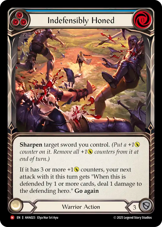 Indefensibly Honed (Blue) - Flesh and Blood TCG - MoxLand