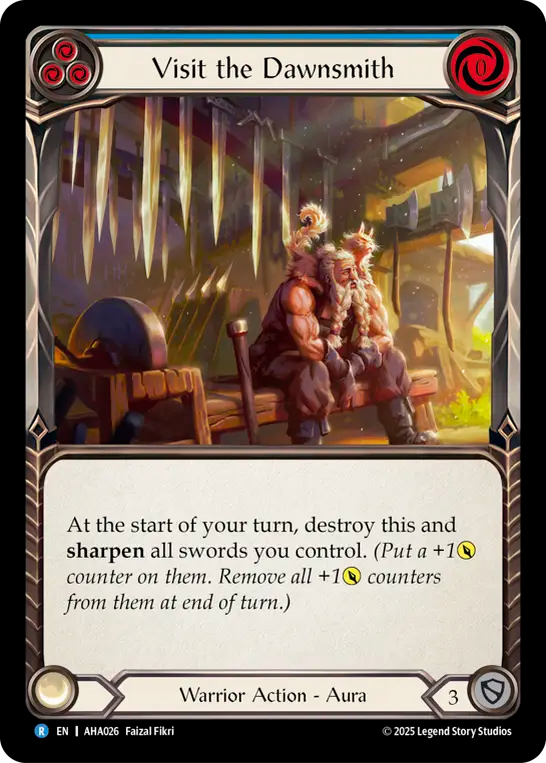 Visit the Dawnsmith (Blue) - Flesh and Blood TCG - MoxLand