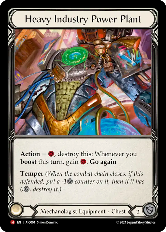 Heavy Industry Power Plant - Flesh and Blood TCG - MoxLand