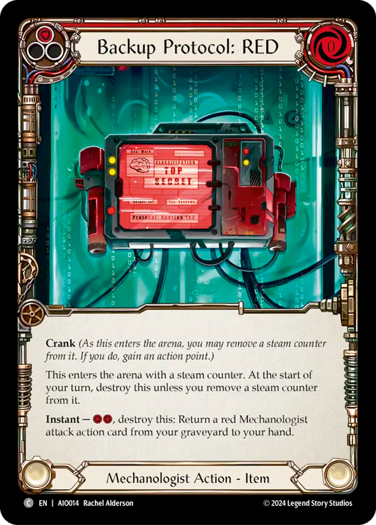 Backup Protocol: RED (Red) - Flesh and Blood TCG - MoxLand