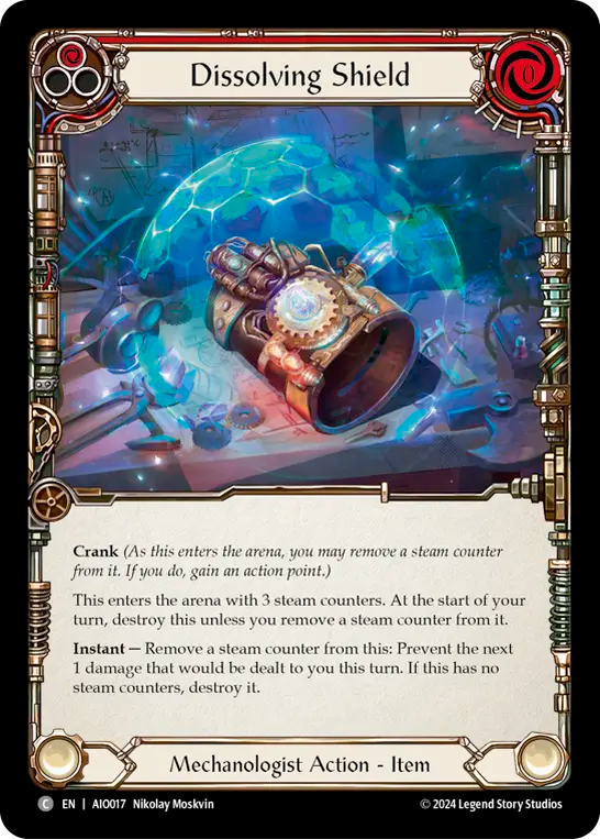Dissolving Shield (Red) - Flesh and Blood TCG - MoxLand