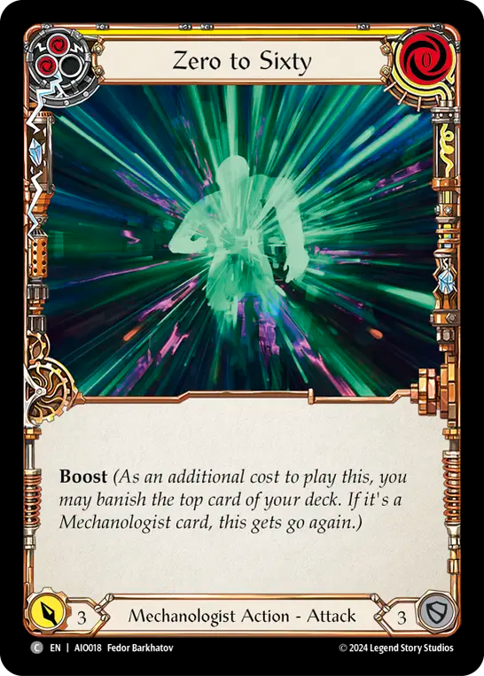 Zero to Sixty (Yellow) - Flesh and Blood TCG - MoxLand