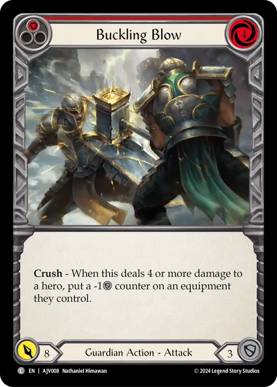 Buckling Blow (Red) - Flesh and Blood TCG - MoxLand