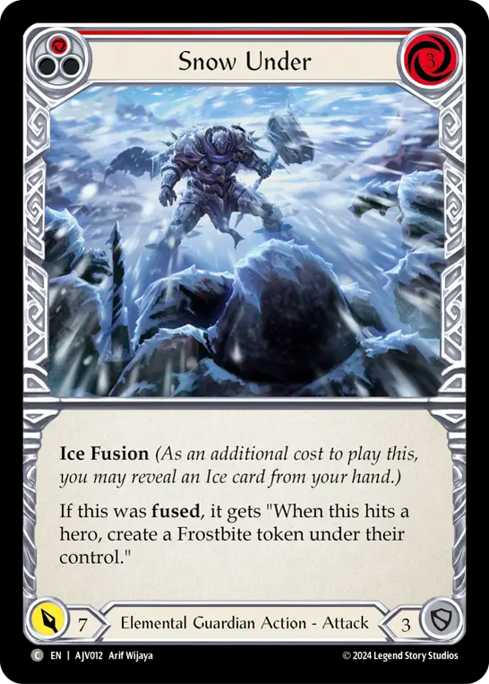Snow Under (Red) - Flesh and Blood TCG - MoxLand
