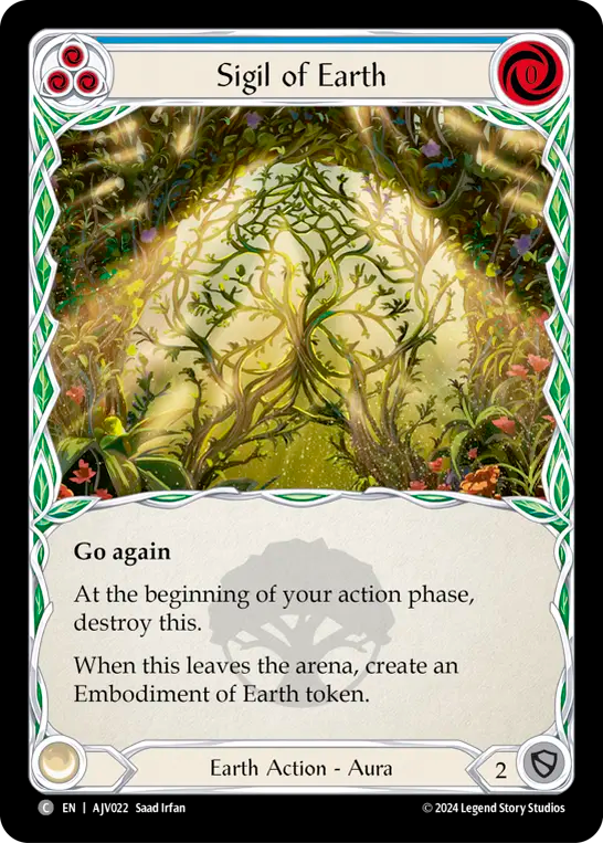 Sigil of Earth (Blue) - Flesh and Blood TCG - MoxLand