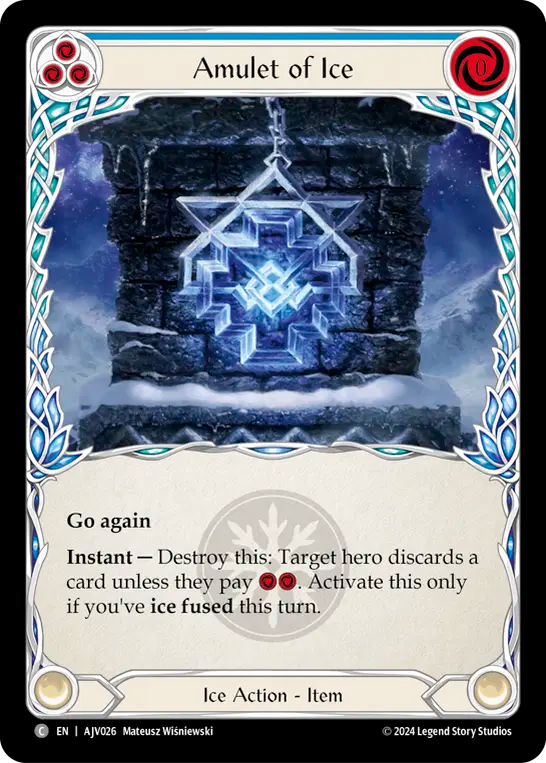 Amulet of Ice (Blue) - Flesh and Blood TCG - MoxLand