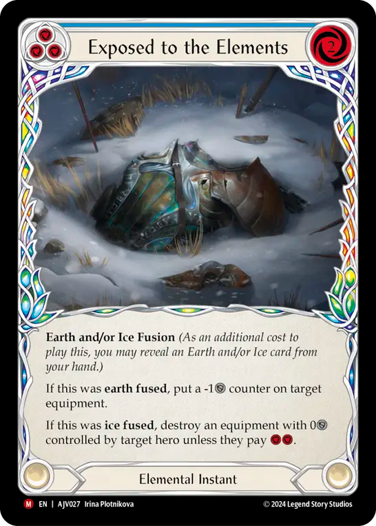 Exposed to the Elements (Blue) - Flesh and Blood TCG - MoxLand