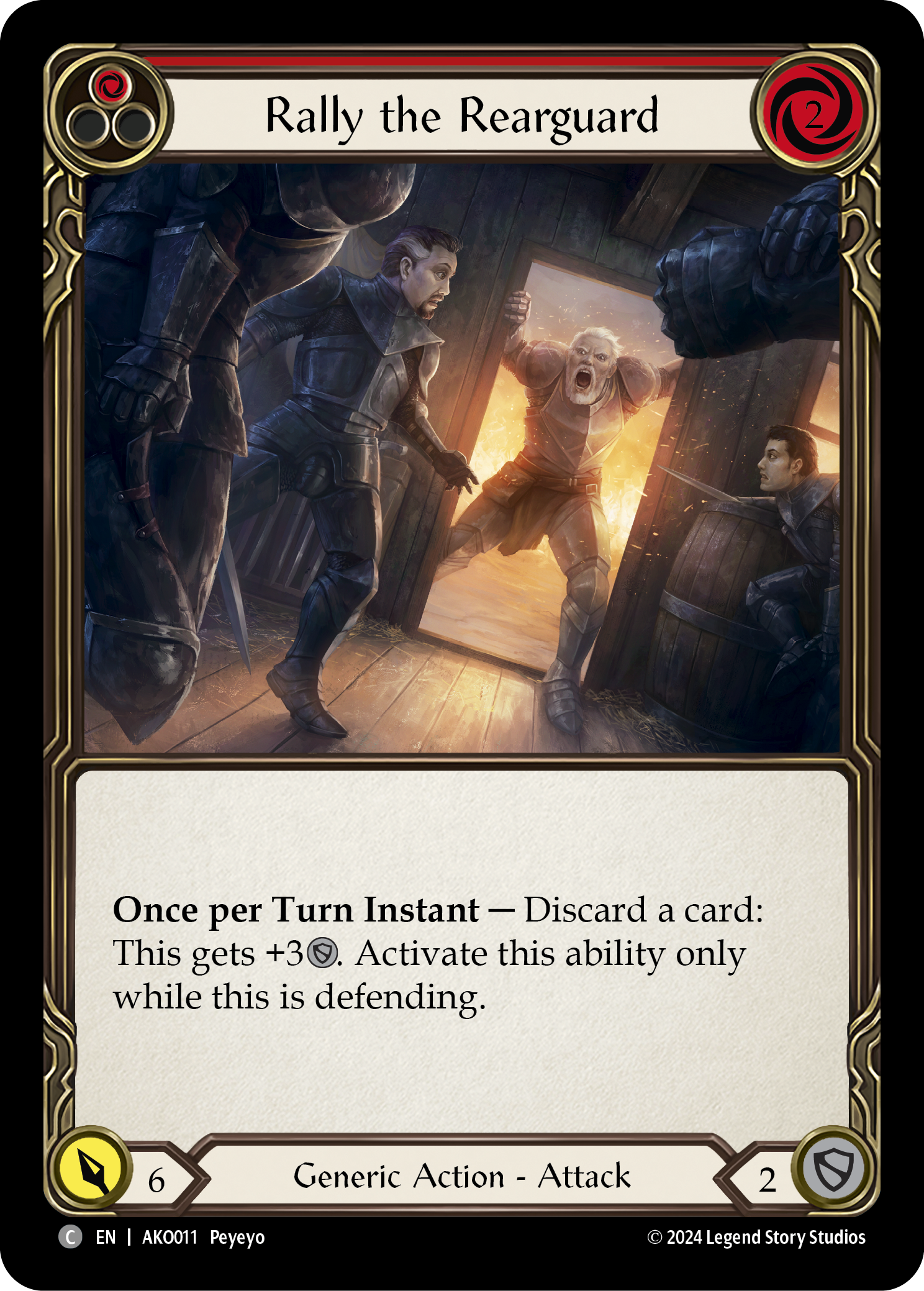 Rally the Rearguard (Red) - Flesh and Blood TCG - MoxLand
