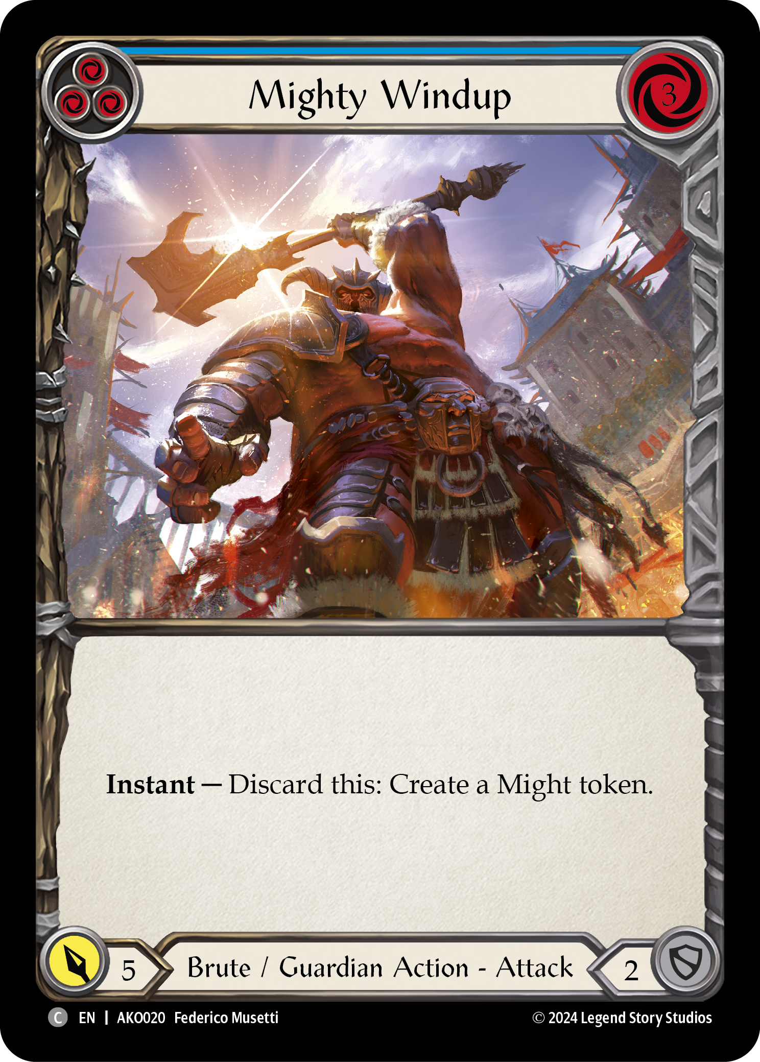 Mighty Windup (Blue) - Flesh and Blood TCG - MoxLand