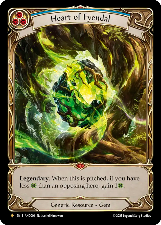 Heart of Fyendal (Blue) - Flesh and Blood TCG - MoxLand