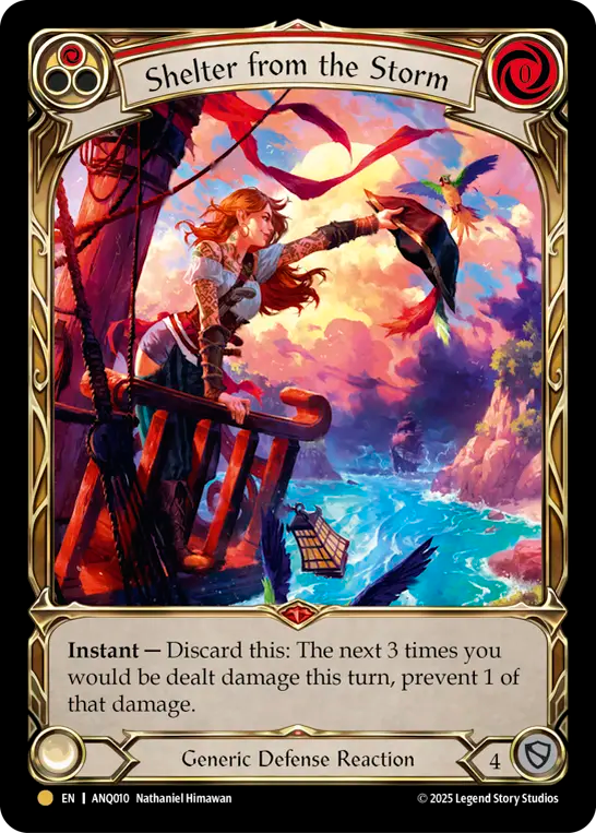 Shelter from the Storm (Red) - Flesh and Blood TCG - MoxLand