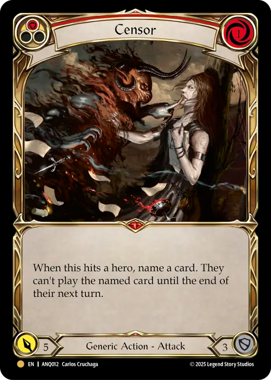 Censor (Red) - Flesh and Blood TCG - MoxLand