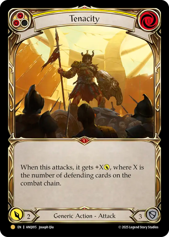 Tenacity (Yellow) - Flesh and Blood TCG - MoxLand