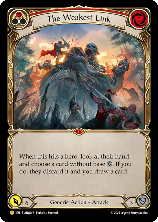 The Weakest Link (Red) - Flesh and Blood TCG - MoxLand