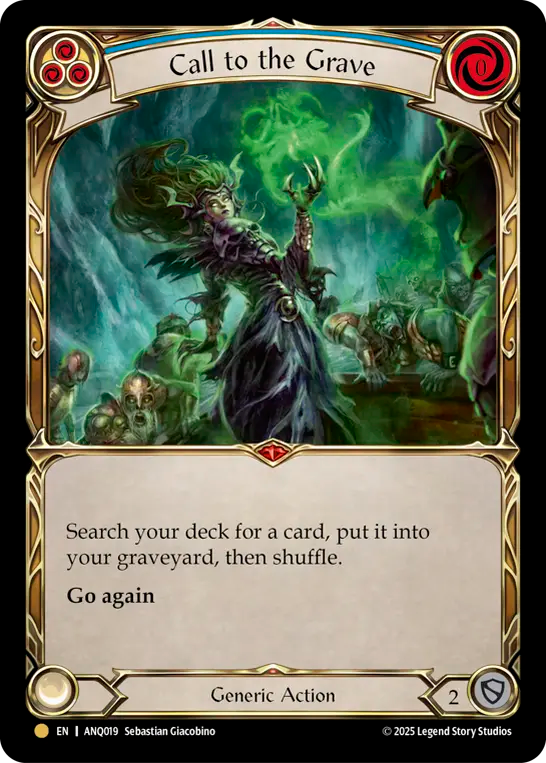 Call to the Grave (Blue) - Flesh and Blood TCG - MoxLand