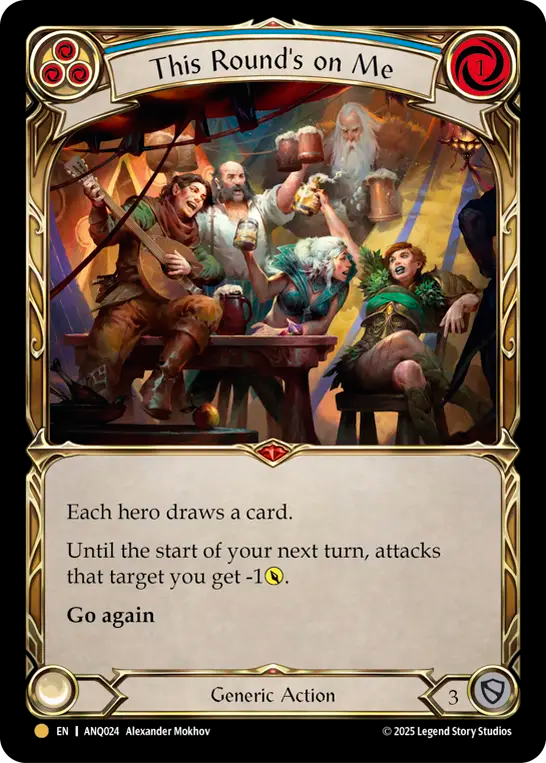 This Round's on Me (Blue) - Flesh and Blood TCG - MoxLand
