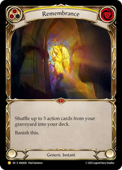 Remembrance (Yellow) - Flesh and Blood TCG - MoxLand