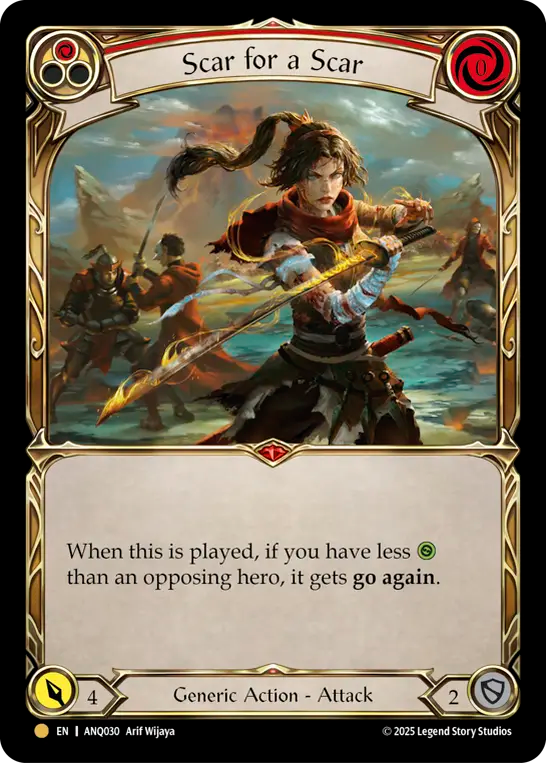 Scar for a Scar (Red) - Flesh and Blood TCG - MoxLand