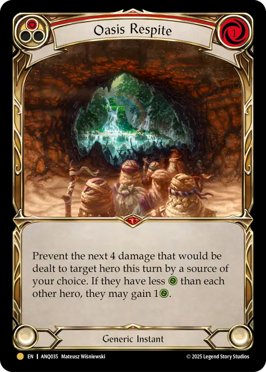 Oasis Respite (Red) - Flesh and Blood TCG - MoxLand
