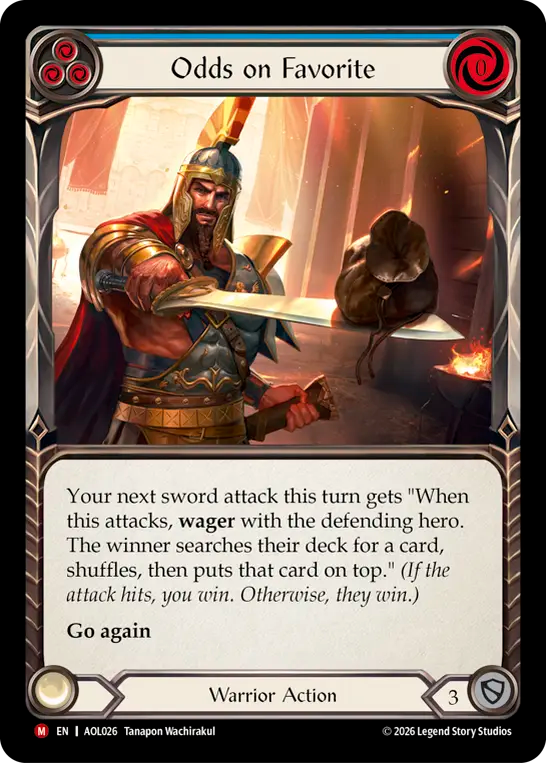Odds on Favorite (Blue) - Flesh and Blood TCG - MoxLand
