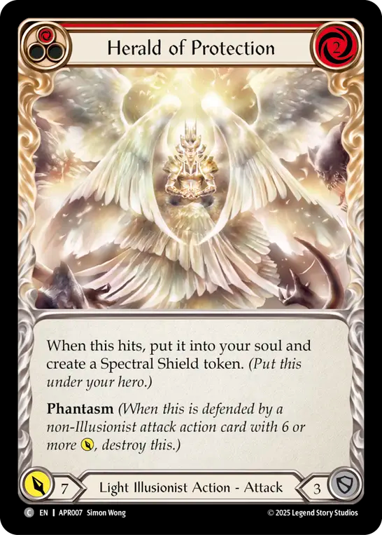 Herald of Protection (Red) - Flesh and Blood TCG - MoxLand