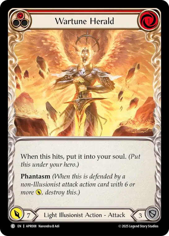 Wartune Herald (Red) - Flesh and Blood TCG - MoxLand