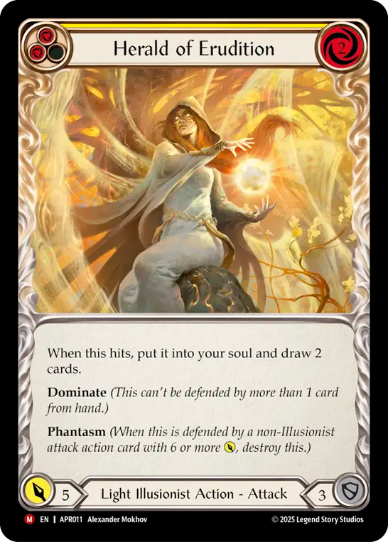 Herald of Erudition (Yellow) - Flesh and Blood TCG - MoxLand