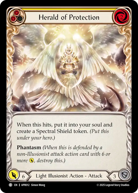 Herald of Protection (Yellow) - Flesh and Blood TCG - MoxLand