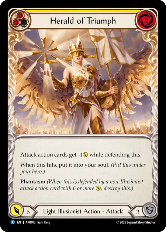 Herald of Triumph (Yellow) - Flesh and Blood TCG - MoxLand