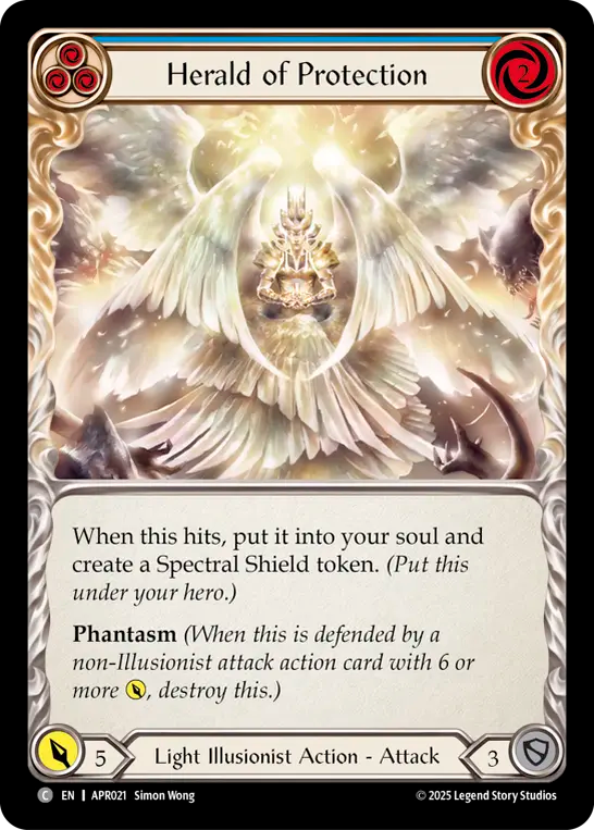 Herald of Protection (Blue) - Flesh and Blood TCG - MoxLand