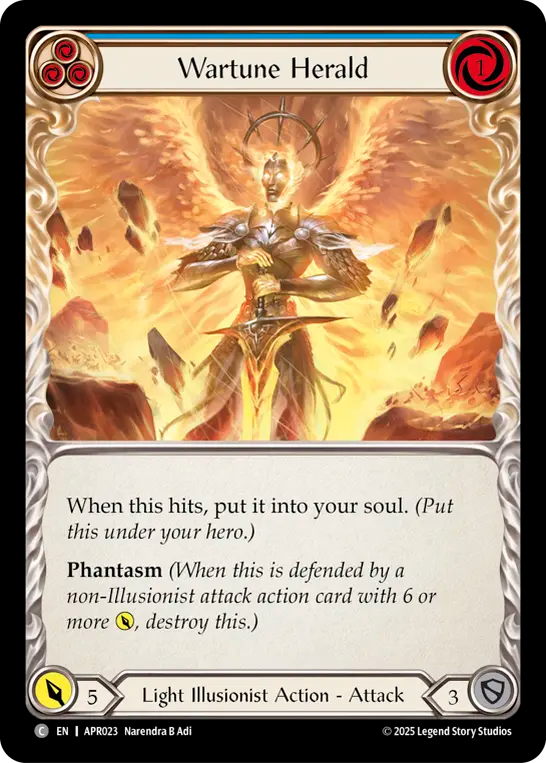 Wartune Herald (Blue) - Flesh and Blood TCG - MoxLand