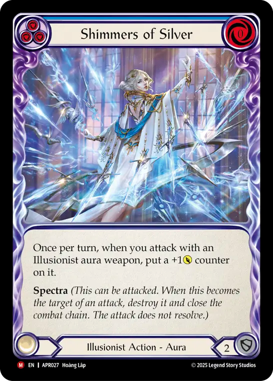 Shimmers of Silver (Blue) - Flesh and Blood TCG - MoxLand