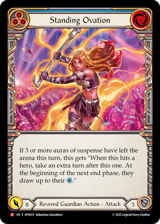Standing Ovation (Blue) - Flesh and Blood TCG - MoxLand
