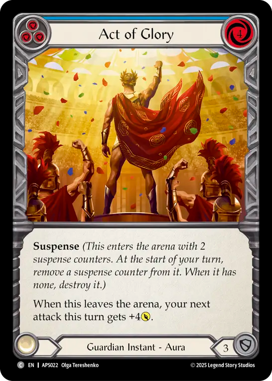 Act of Glory (Blue) - Flesh and Blood TCG - MoxLand
