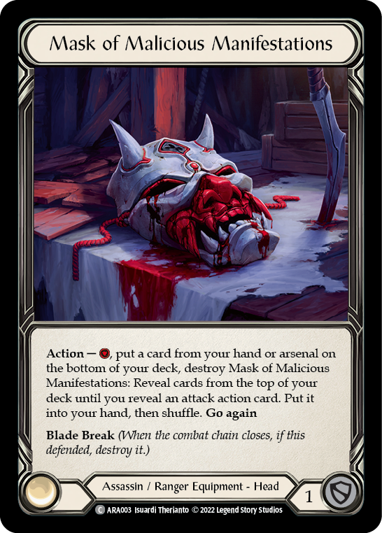 Mask of Malicious Manifestations - Flesh and Blood TCG - MoxLand