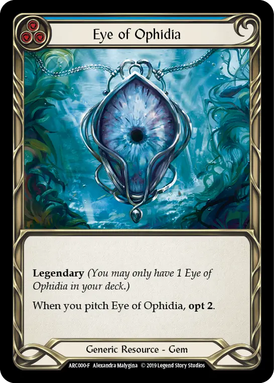 Eye of Ophidia (Blue) - Flesh and Blood TCG - MoxLand