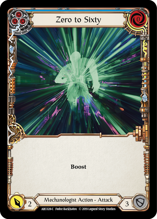 Zero to Sixty (Blue) - Flesh and Blood TCG - MoxLand