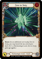 Zero to Sixty (Blue) - Flesh and Blood TCG - MoxLand